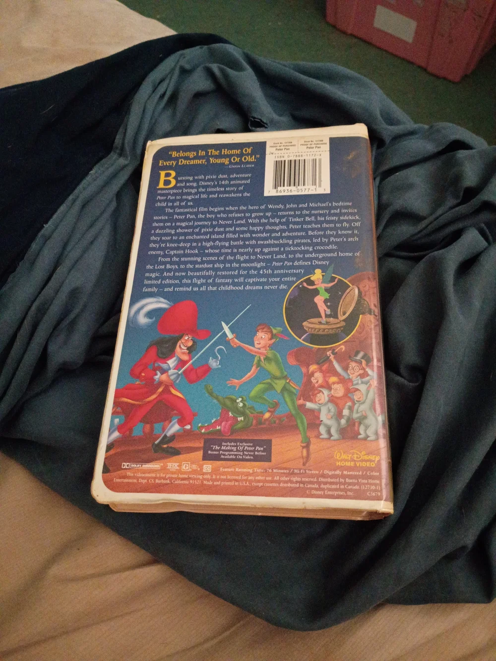 Disney Peter Pan on VHS